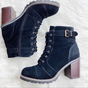 Lace Up High Heel Boots